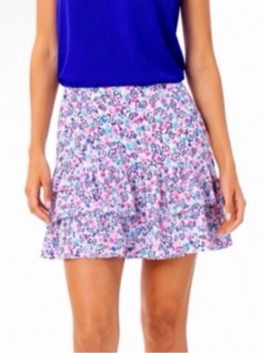 Lilly Pulitzer Tilly Tiered Ruffled Mini Skirt